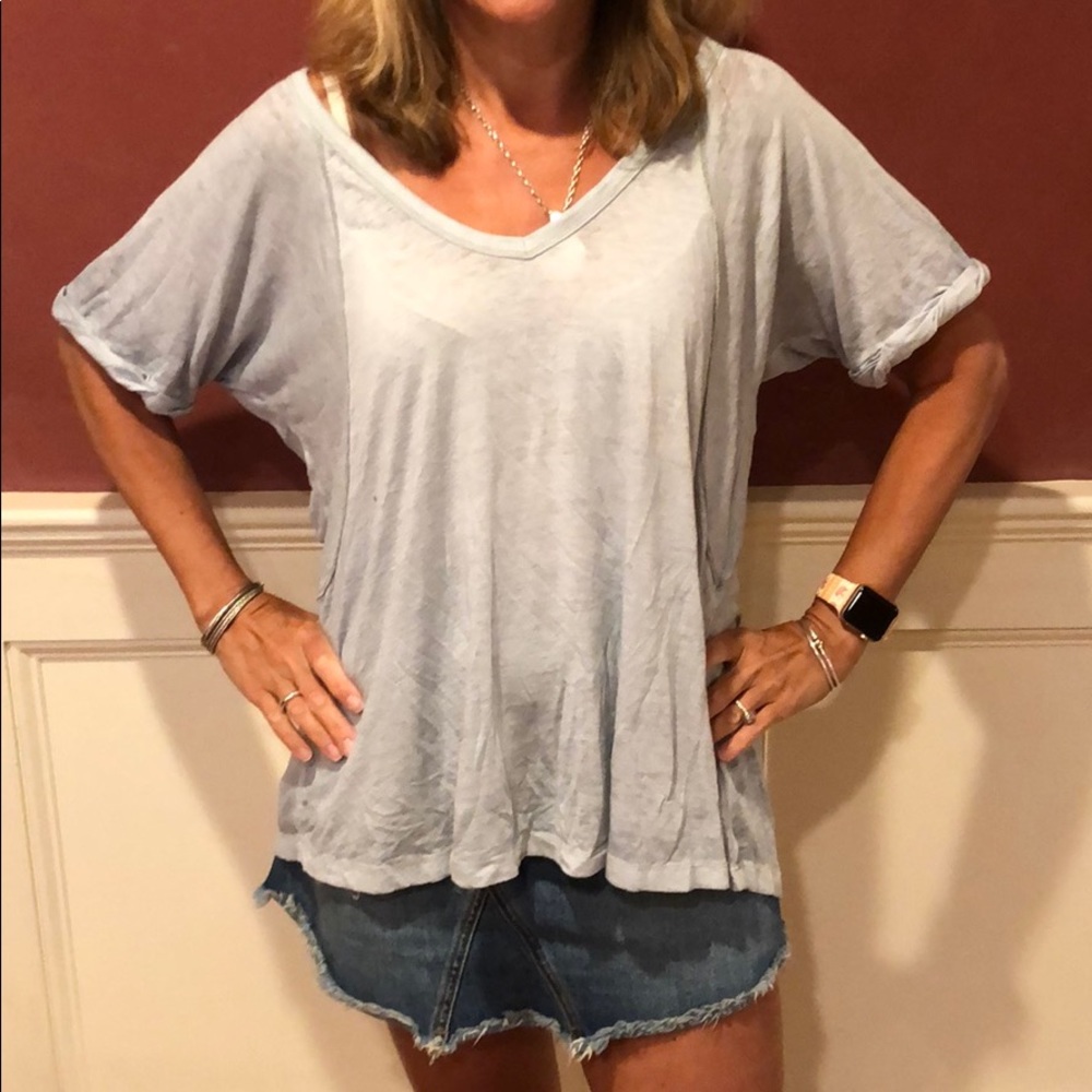 Free people light blue tank